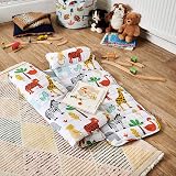 Bloomsbury Mill Safari Nap Mat for Toddlers - Blanket, Pillow & Carry Loop view 8