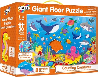 Galt Giant Floor Puzzle Counting Creatures 30 Pieces 60 x 90 cm Ages 3+