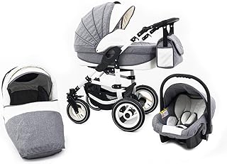 Tabbi ECO LN | 3 in 1 Kombi Kinderwagen Luft Grey