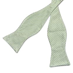DiBanGu Light Green Bow Ties for Men Sage Green