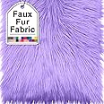 Light Purple Faux Fur Fabric Squares, 10x10 Inches Fluffy Faux Fur for DIY Crafts, Fashion Design, Beard, Sewing, Cosplay Costumes, Seat Pads, Rugs, Pillows and Home Decoration Projects