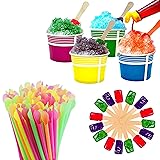 130 Piece Multi-Colored Snow Cone/Shaved Ice Kit
