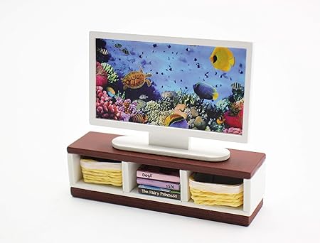 Amazon 1 18スケール クールビーンズ ブティック ミニチュア ドールハウス 家具 Diyキット テレビ テレビコンソール 1 18スケール ミニチュア家具 プラモデル 通販