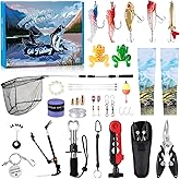 Fishing Advent Calendar, 24 Days Christmas Countdown with Fishing Tool Kit Fishing Tackle Lures, 2025 Christmas Surprise Gifts for Fisher Adult Men Teen