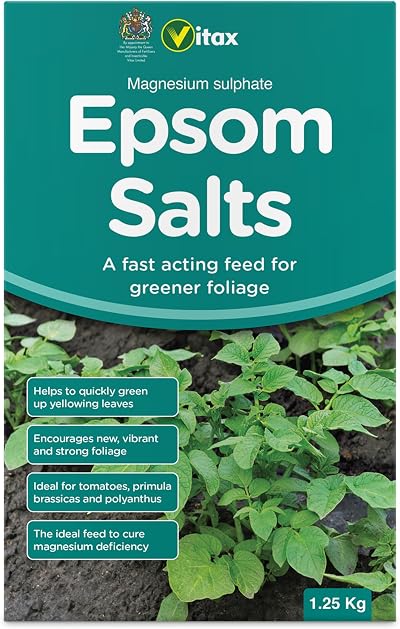 Vitax Epsom Salts Plant Fertiliser Magnesium Deficiency Tomatoes House Plants