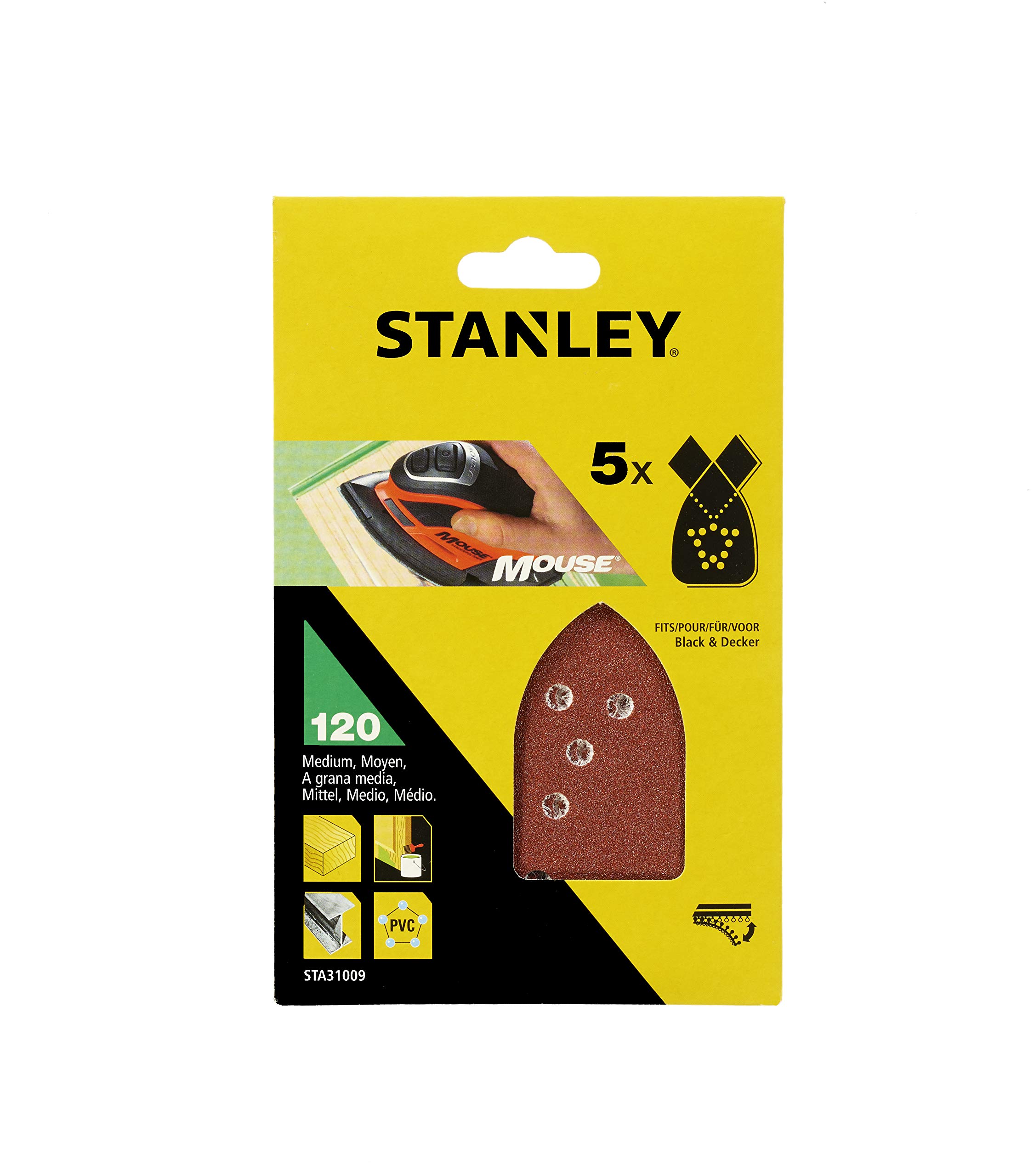 5 Hojas de lija Grano 120