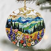 Mountain Wildflower Ornaments, Christmas Ornaments: Christmas Tree Decorations, Holiday Decor, Stocking Stuffers, Gift Ideas, Xmas Gifts & Gifts for Nature Lover