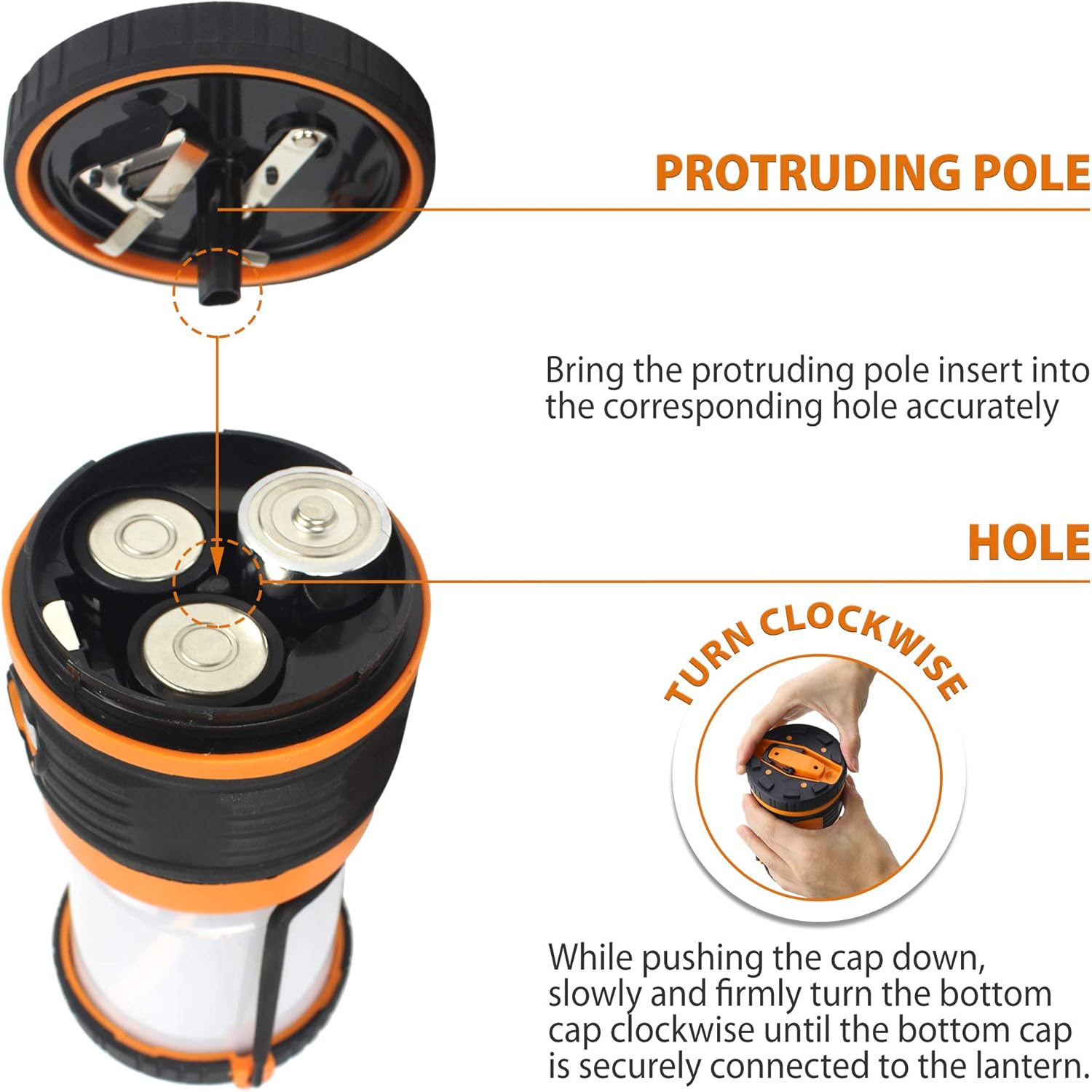 AYL LED Camping Lantern, Battery Powered LED with 1800LM, 4 Light Modes, Perfect Lantern Flashlight for Hurricane, Emergency Light, Storm, Power Outages, Survival Kits, Hiking, Fishing, Home and More: Sports & Outdoors