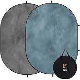 Kate Collapsible Backdrop Gray Photography and Video Backdrop 136 | 5x6.5ft(1.5x2m) Gray Teal Pop Up Collapsible Backdrop for Photography, Self Tape, Acting