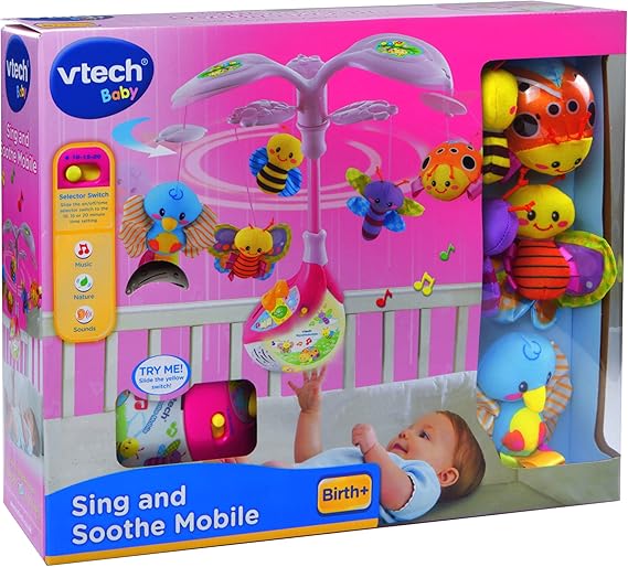 vtech sing and soothe mobile pink
