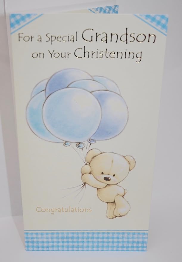 for a Special Grandson on Your Christening Congratulations