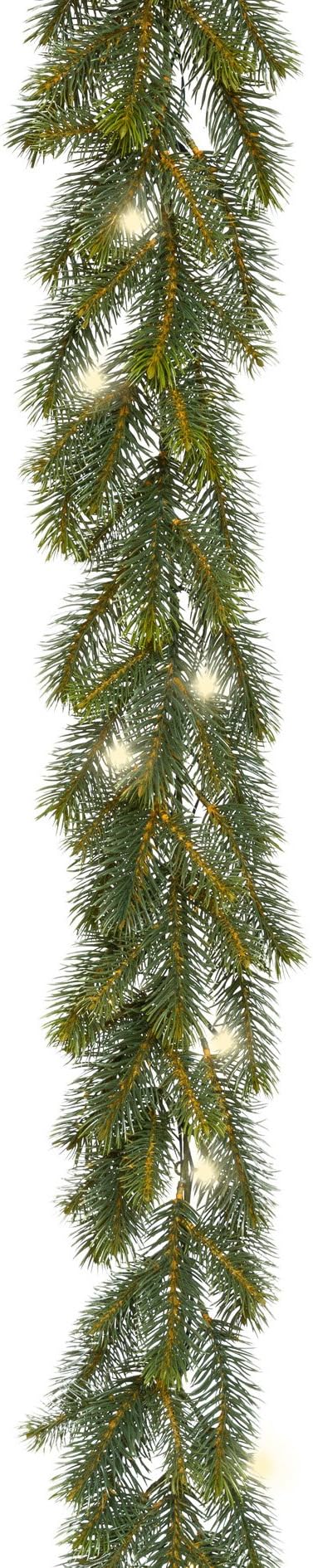 185 cm Artificial Fir Wreath with 40 LED Warm White