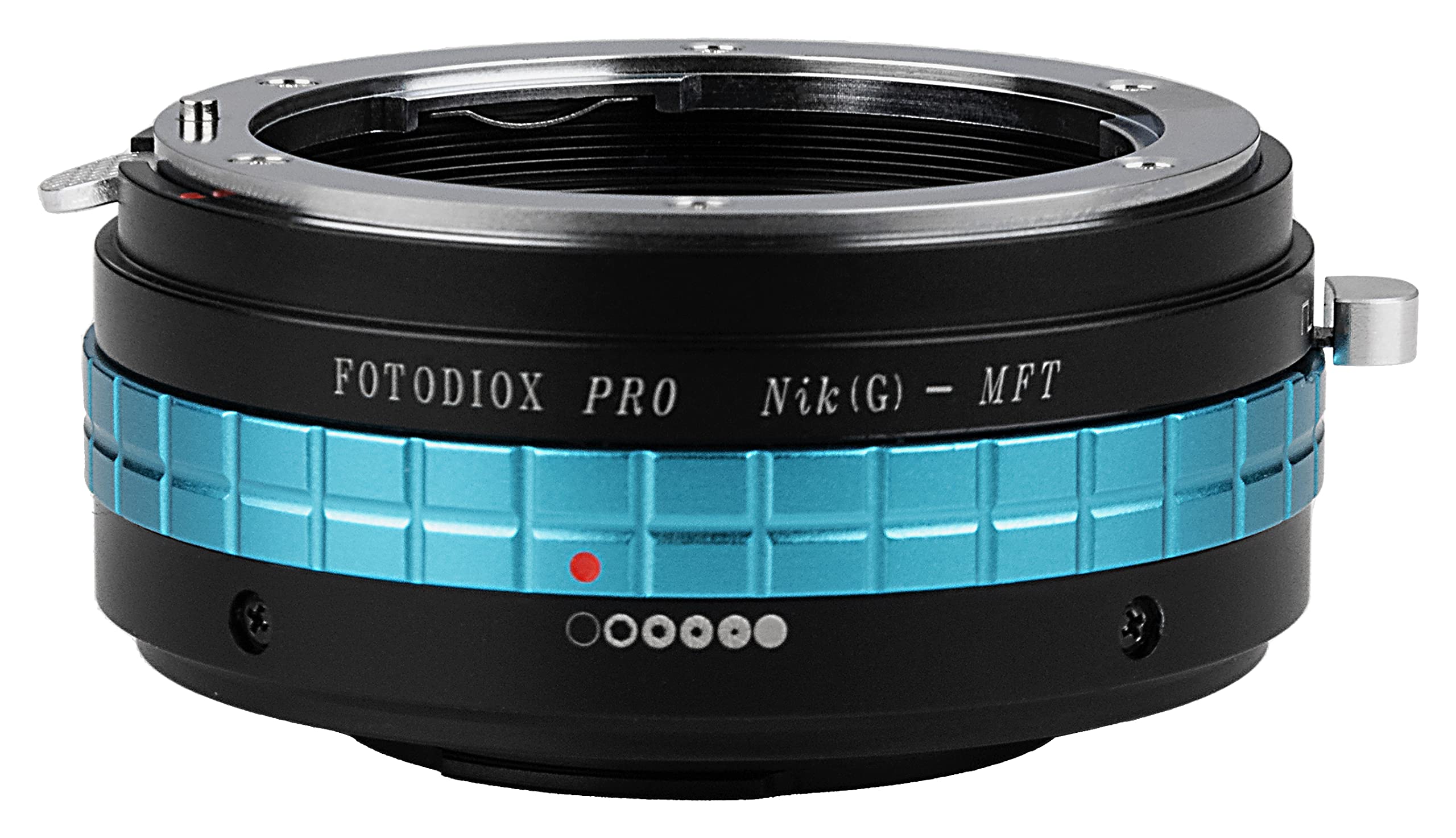 Fotodiox Pro Lens Mount Adapter, Nikon (G) Lens to MFT Micro 4/3 four thirds cameras, for Olympus PEN E-PL1, E-PL1s, E-PL2, E-PL3, E-P2, E-P3, E-M, OM-D, E-M5, Panasonic Lumix DMC-G1, G2, G3, G10, GX1, GH1, GH2, GF1, GF2, GF3, GF5, Panasonic AG-AF100