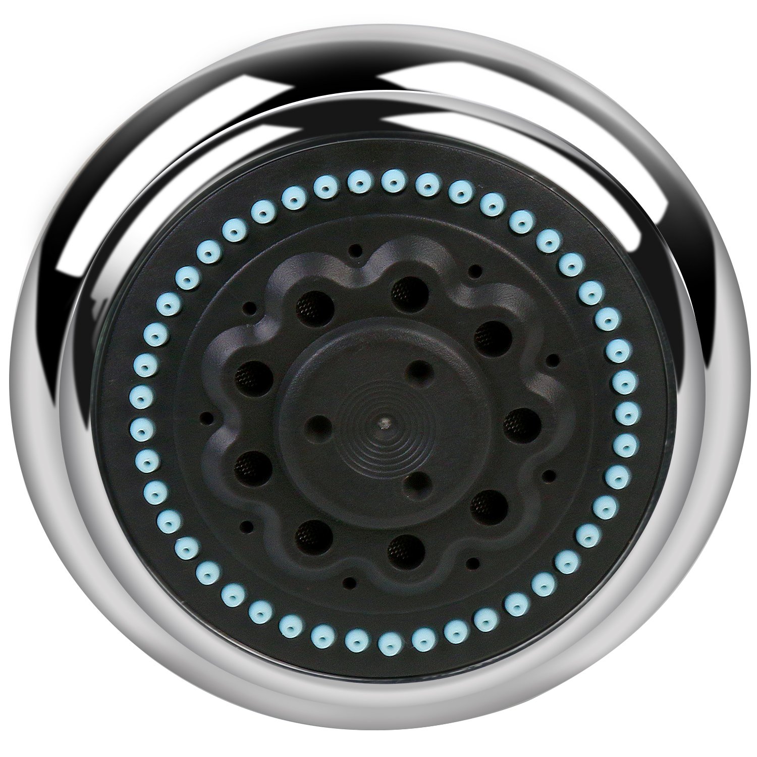 Shower-Head High Pressure 2018 NEWEST - 4.3” Rainfall Shower Head Adjustable Brass Swivel Ball Joint Fixed Showerhead with Removable Water Filter - Water-saving High-Flow Wall Showerhead - 5Modes