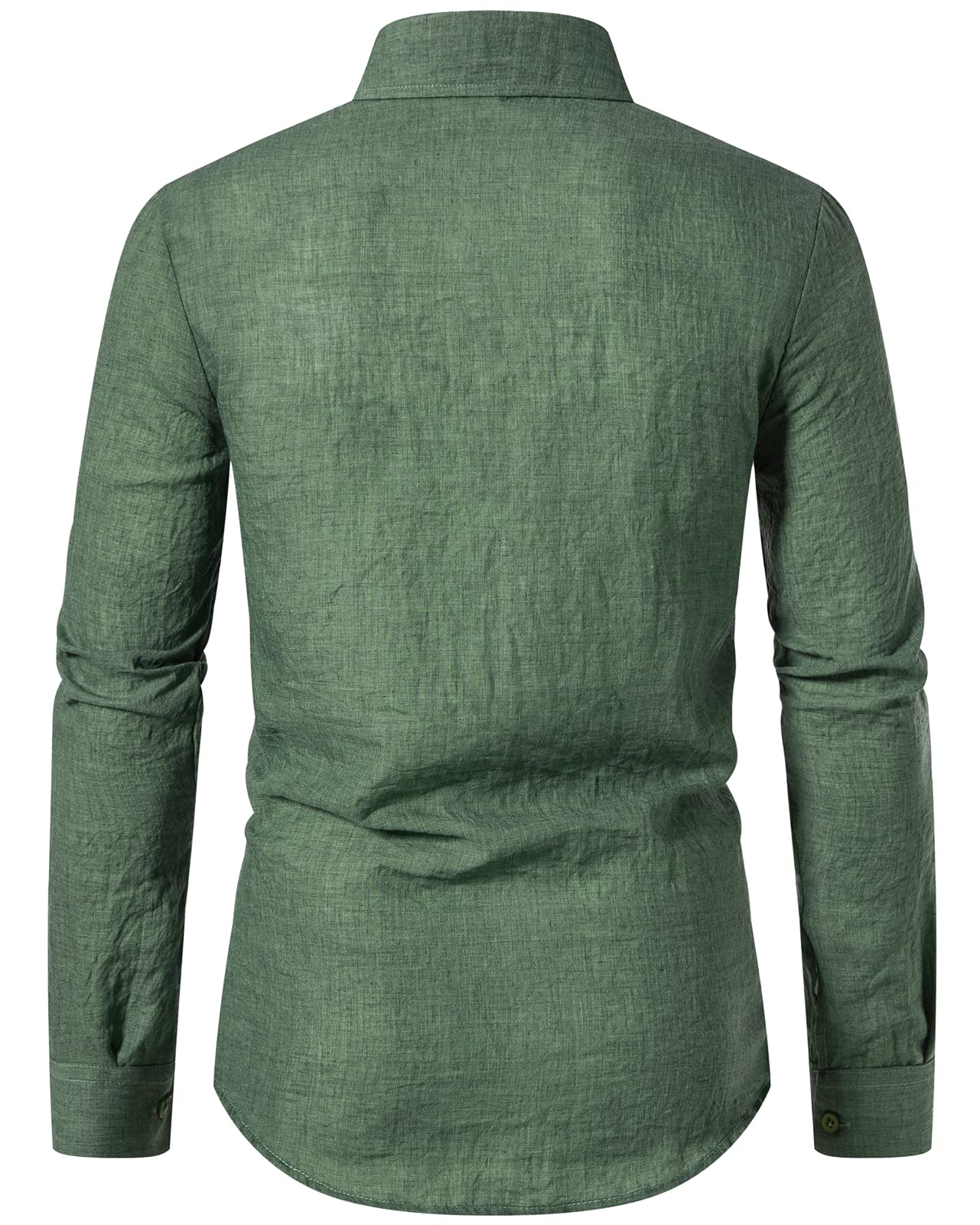 Linen Shirts for Men Ultrathin Casual Button Down Shirts Long Sleeve Beach Shirt Hawaiian T Shirts for Men