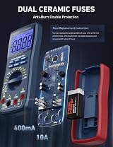 AstroAI Digital Multimeter TRMS 6000 Counts Auto/Manual Ranging view 7