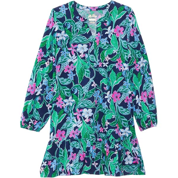 knee length dresses for ladies Lilly Pulitzer NWT Loro Maxi Dress Multi Mermaid Grotto main image 0