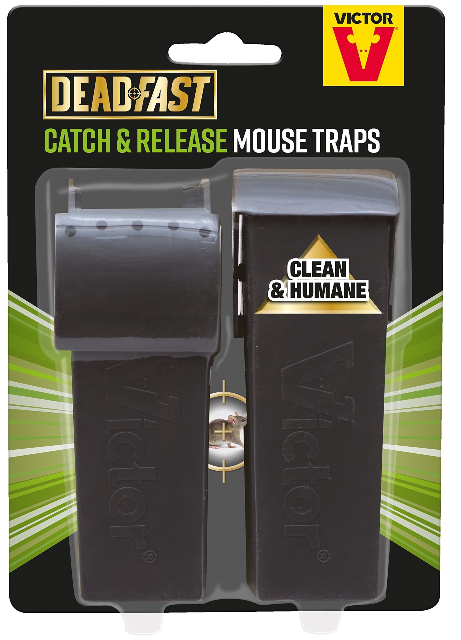 Deadfast Humane Live Catch and Release Mouse Trap, Twin Pack