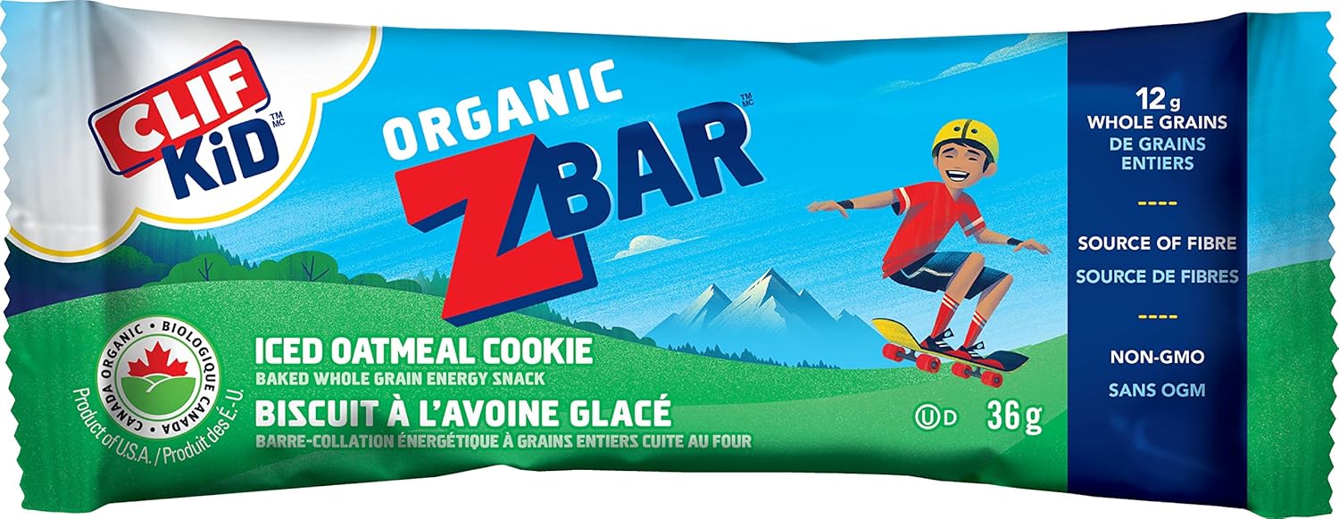 CLIF KID ZBAR Organic Energy Bars Iced Oatmeal Cookie (36 Gram
