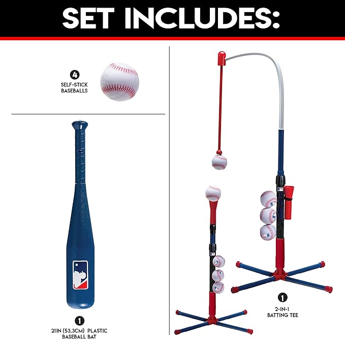 Franklin sports mlb 2 in 1 grow with me batting tee Clearance