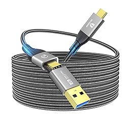 For Thunderbolt 4 Cable 40Gbps 2 in 1 USB C Cable