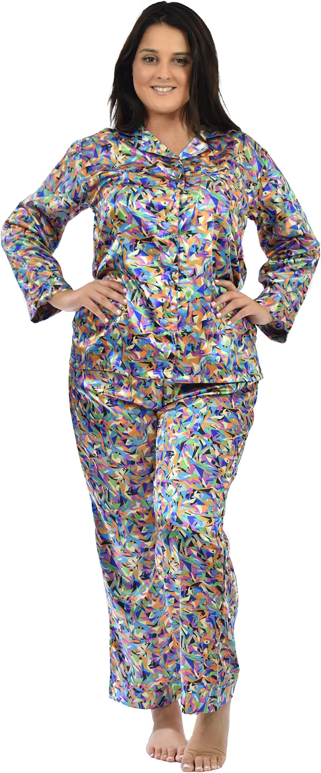 Satin Pajama Sets for Women in Variety of Prints
