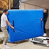 Mattress Bags for Moving, BETU Mattress Protector Waterproof Mattress Cover Cal King Size Storage Bags with 8 Heavy-Duty Handles and Zipper for Bed Extra Thick Large Reusable (86"x75"x15" Blue)