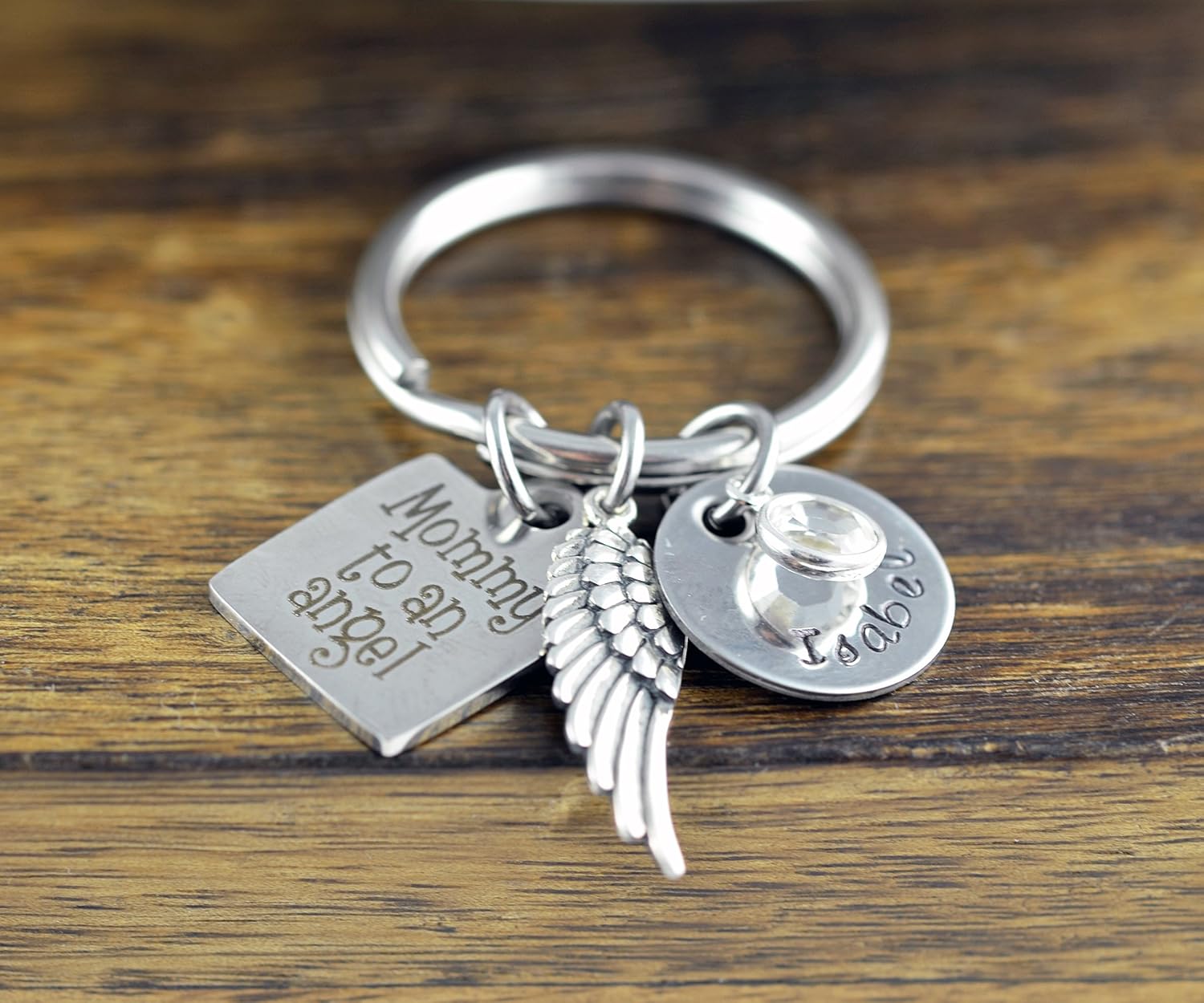 Mommy To An Angel KeyChain Memorial Keychain, Remembrance