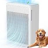 YARIKI Air Purifiers for Home Pets Covers Up to 1500 Sq Ft,H13 Hepa Filter with Washable Pre-Filter,Pet Hair Dander Smoke Air Cleaner,22 dB Quiet Sleep for Living Room Bedroom Kitchen,P280 (White)