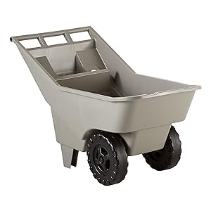 Rubbermaid Commercial FG370712907 3.25-Cubic Foot Roughneck Lawn Cart Pallet, Platinum