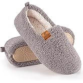 BeKingStar Women Cozy Faux Curly Fur House Memory foam Slippers Ladies Fuzzy Closed Back Indoor Bedroom Shoes