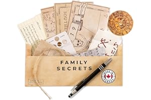 Escape Mail Episode 1 [2nd Edition]: Family Secrets Cooperative Escape Room Game for Families | Envelope | Immersive Storylin