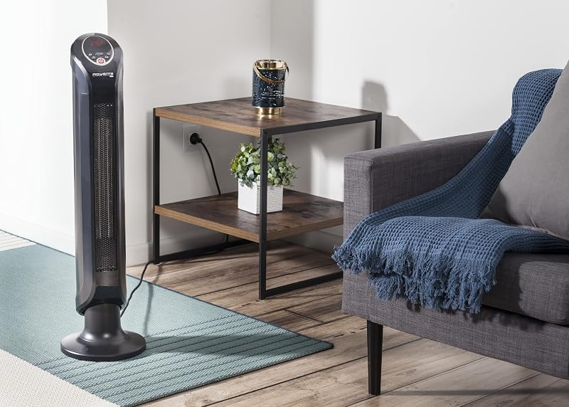 Intense Comfort Hot Termoventilatore ceramico, Termoventilatore personale, Tecnologia Smart, 3 modalità di potenza, Modalità eco, Termoventilatore silenzioso, nero, 90° SO9420F0