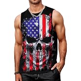 Indoner Mens Graphic Tank Tops Workout Sleeveless Shirts Hawaiian Palm Tree Vacation Tanks for Men Summer Beach T-Shirt