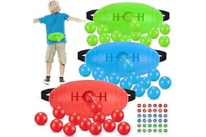 Duckura Outdoor Games for Kids Adults, 3 Pack Easter Birthday Indoor Party Games, Shaking Swing Balls Game with 36 Balls, Carnival Bachelorette Family Yard Games Toys for Boy Girl Gift Age 4-12+ Year