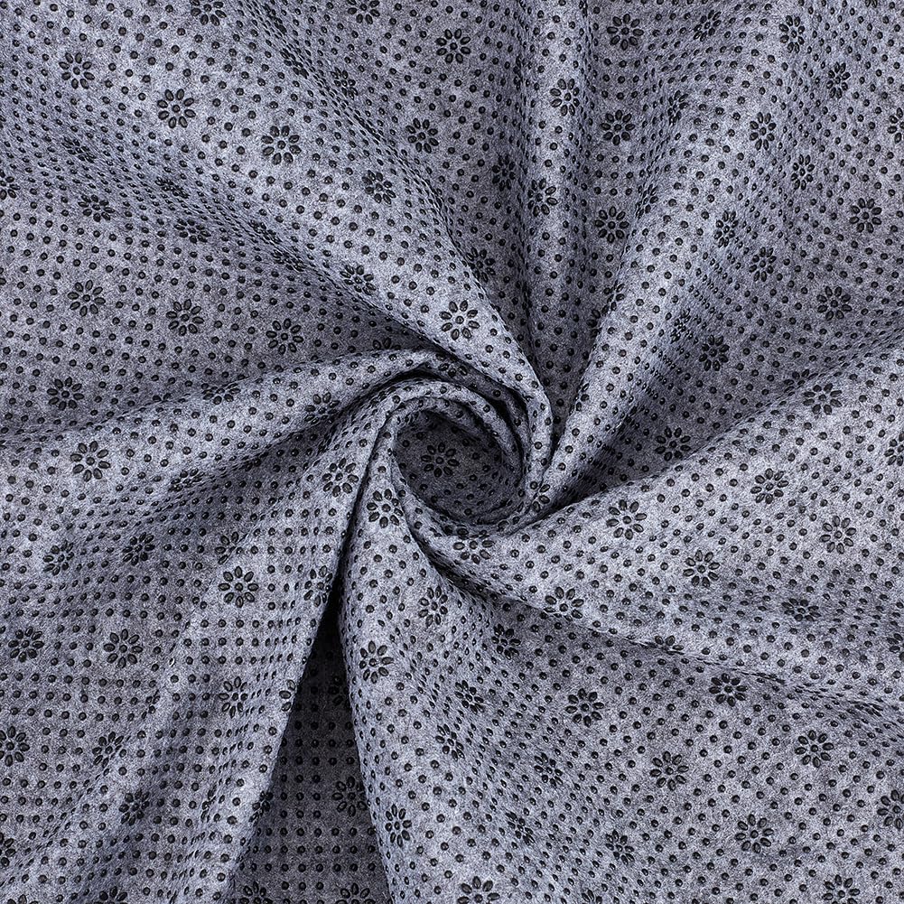 OLYCRAFT 1.8x2m Large Antislip Tufting Cloth Backing Fabric 1.1mm Thick Antislip Vinyl Primary Tufting Cloth Gray Non-Slip Backing Fabric with Plum Blossom Pattern for Rug Making Supplies Tufting