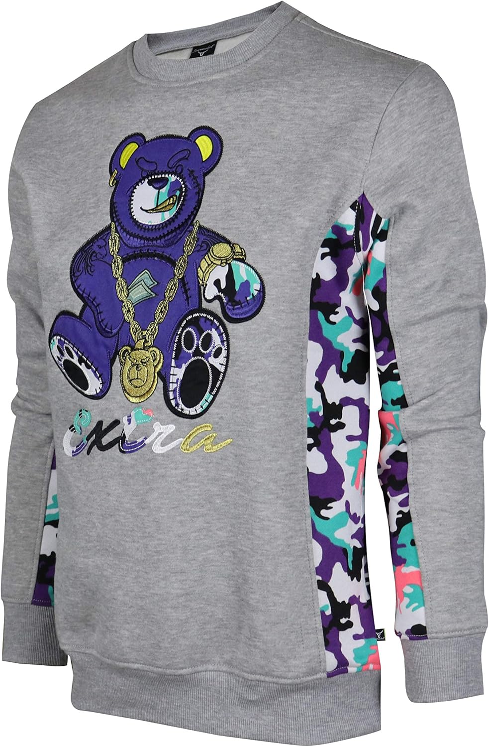 Screenshotbrand Mens Urban Hip Hop Premium Fleece - Pullover Activewear Street Fashion Crew Neack Sweatshirt at  Men’s Clothing store
