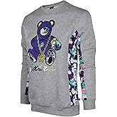 SCREENSHOT APPLIQUE F11966 Premium Fleece Streetwear Chenille EMB Crew Neck Sweatshirt - Classic Fit