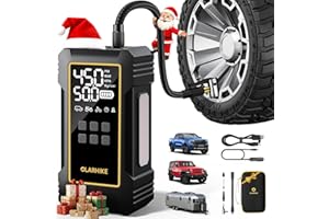 OlarHike Powerful 12000mAh Heavy Duty Tire Inflator Portable Air Compressor, 150PSI Dual Power 12V&Cordless Air Pump for Car Tires, Pickup Trucks, Jeeps, SUVs & RVs. Digital Pressure Gauge & LED Light