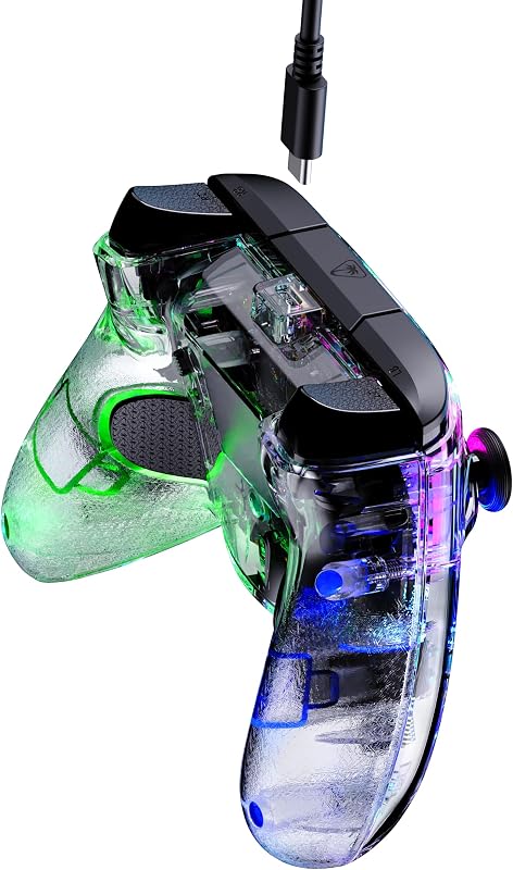 Afterglow transparente manette de jeu RVB filaire pour Xbox