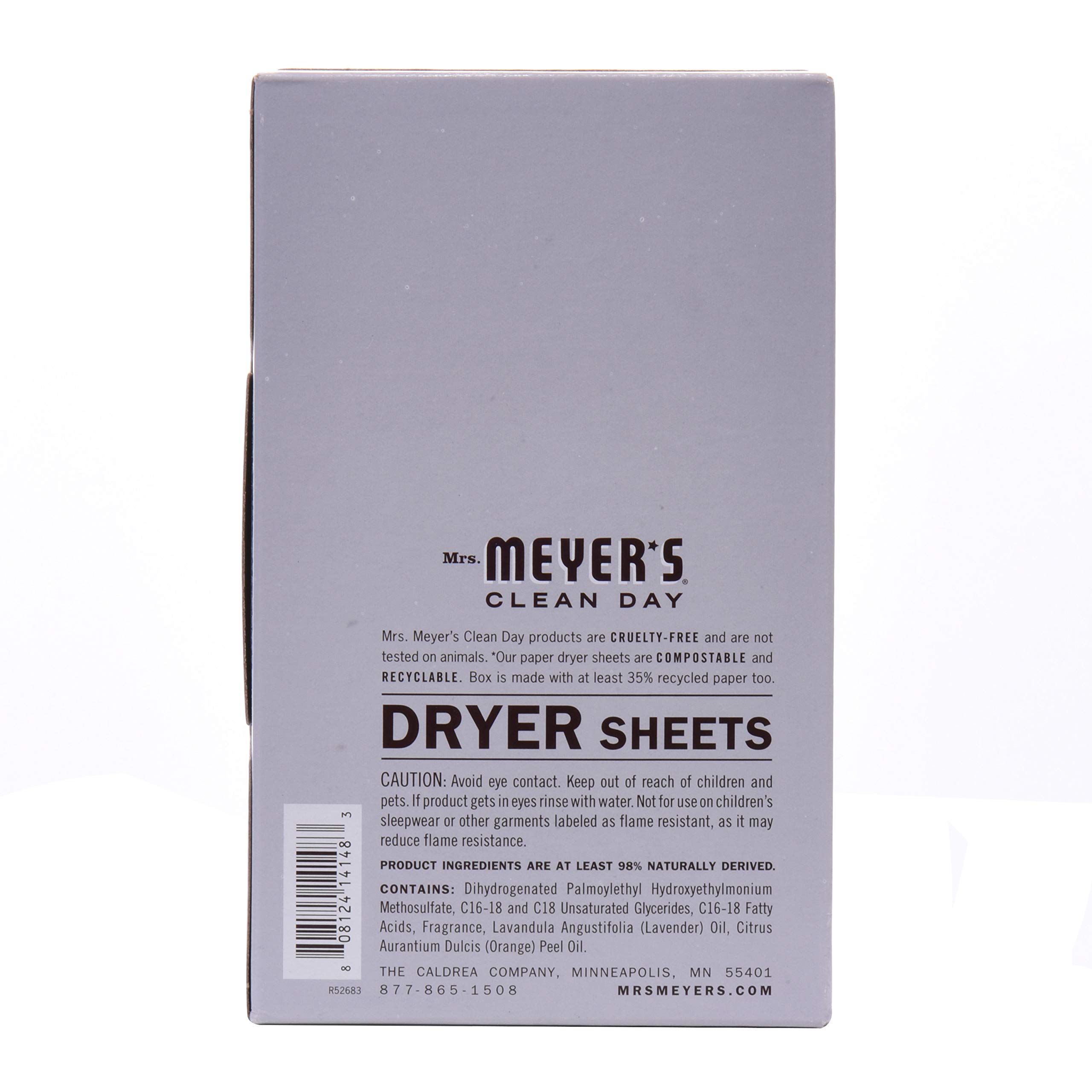 MRS. MEYER'S CLEAN DAY Dryer Sheets, Lavender, 80 ct