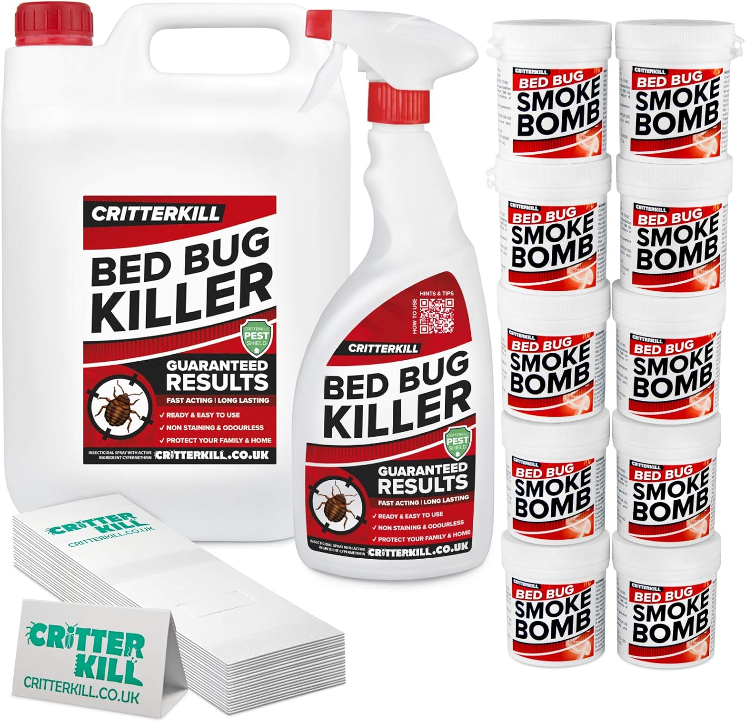 CritterKill Professional Bed Bug Killer Set For Repeat Treatment of