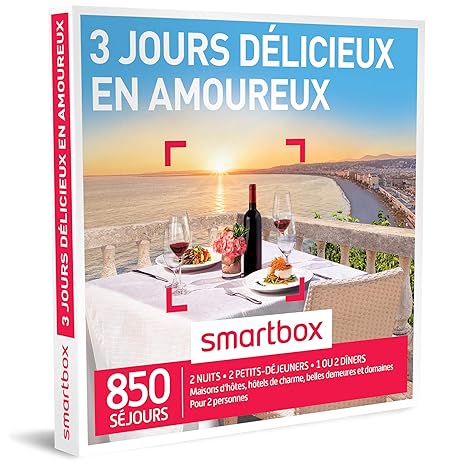 Smartbox Coffret Cadeau 3 Jours Delicieux En Amoureux 350 Sejours Maisons Dhotes Hotels De Charme Auberges Hotels 3 Ou 4 -