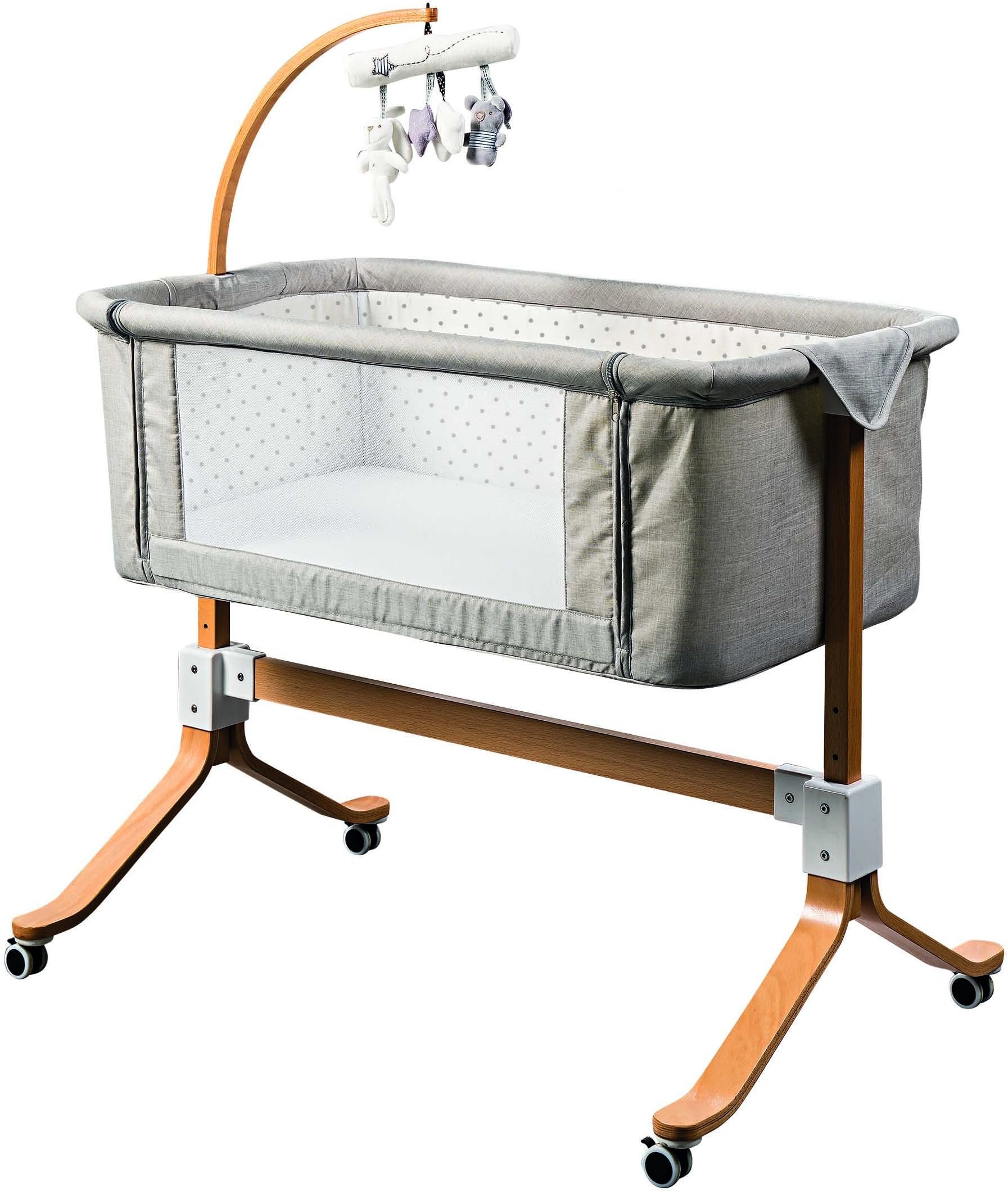 Co-Sleeping Crib - Mattress, Mosquito net and Carousel Included - You & Me - Picci - 96 x 57 x 76 cm