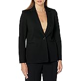 Anne Klein Women's Classic Stretch One Button Blazer