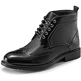 Arkbird Mens Dress Boots Genuine Leather Oxford Brogue Chukka Ankle Boot for Men
