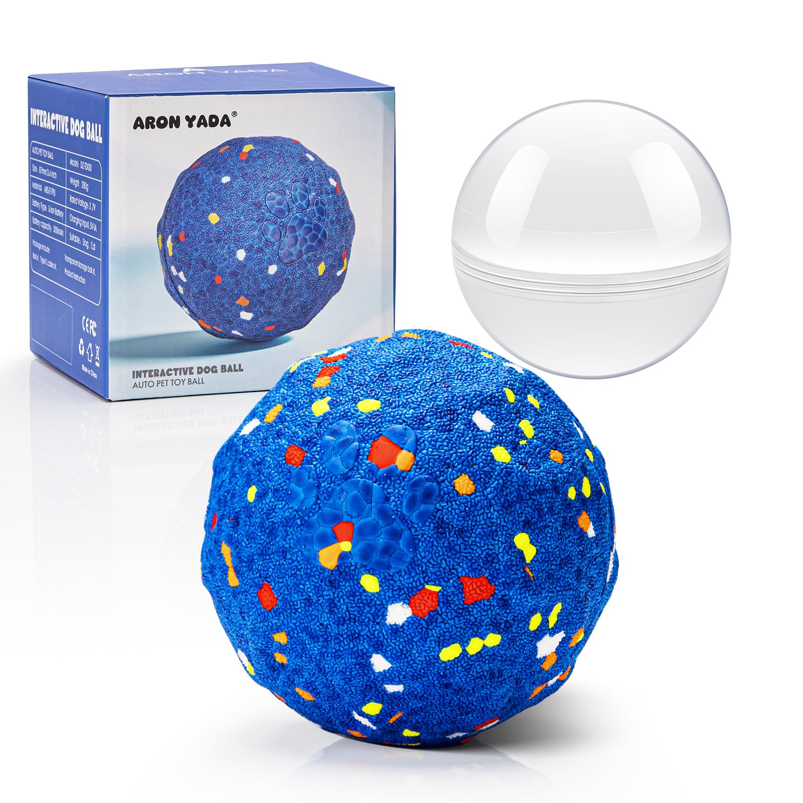 Photo 1 of 2025 Smart Interactive Dog Toys for Aggressive Chewers, Self Moving Interactive Dog Ball, Automatic Vibrating Toy, E-TPU Material Chew Proof Design for Boredom & Training for Medium and Large Dogs