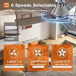addlon Ceiling Fans with Lights, 42 Inch Low