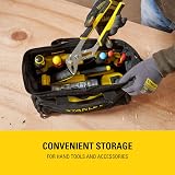 STANLEY Tool Bag 12 in Heavy-Duty 600 Denier Fibric Padded Handles 8 Pockets view 3