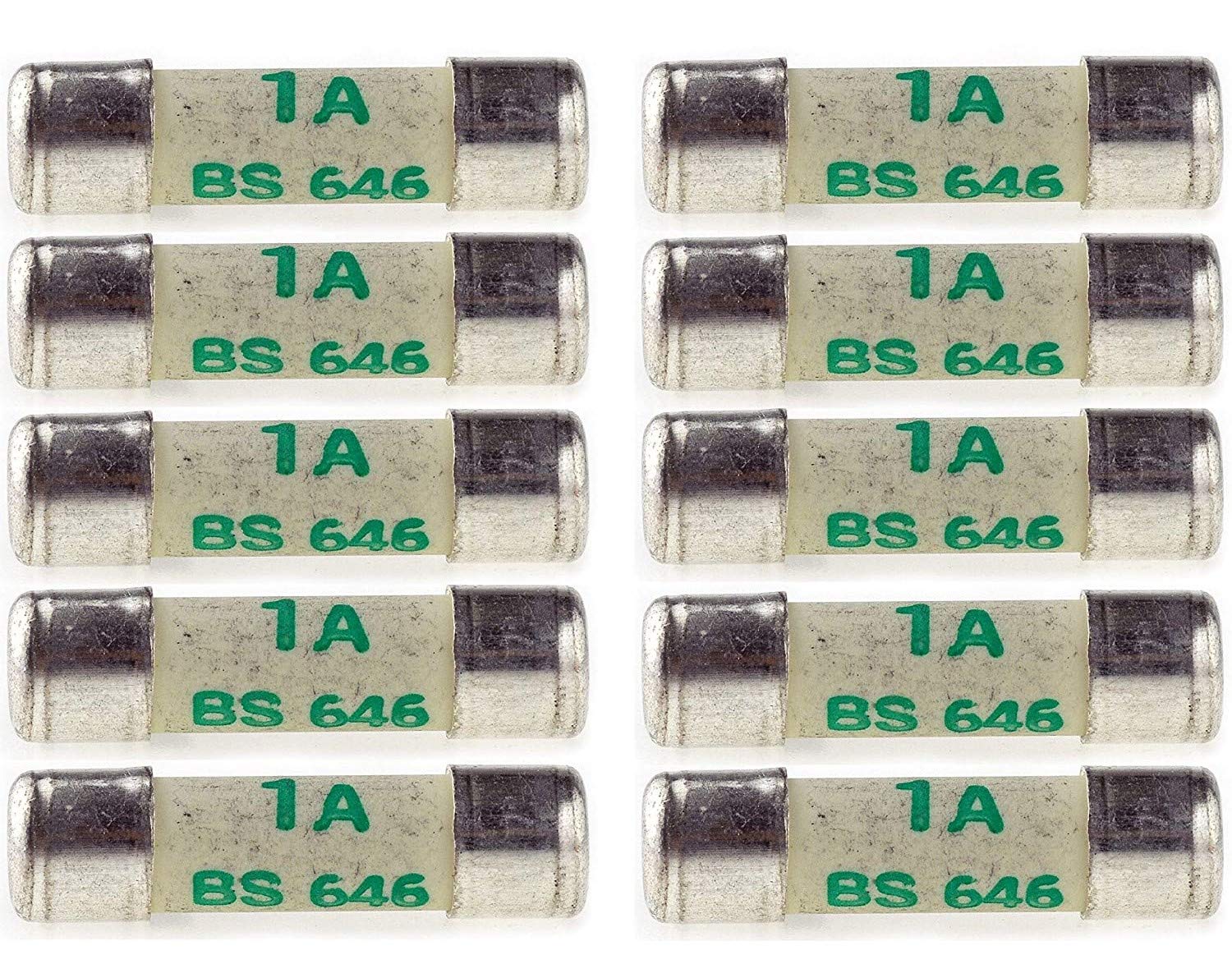 Nartel® 10 X 1 AMP SHAVER FUSES BS646 1AMP MINI FUSE 20MM X 5MM